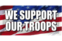 Support our troops flag